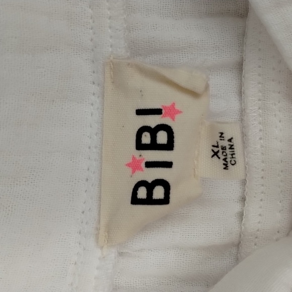 BiBi 3 Tiered Gauze Color Block Dress Size XL Pink - Picture 8 of 9